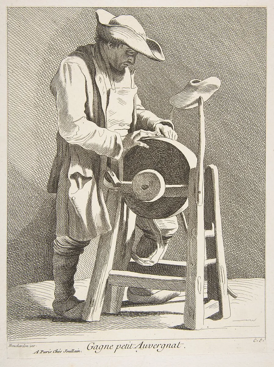 Knife Sharpener — Edme Bouchardon|Anne Claude Philippe de Tubières, comte de Caylus|François Joullain