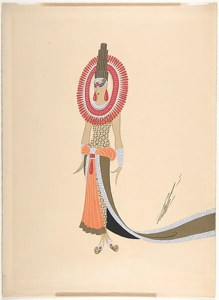 Costume Design for "Yana", Théâtre du Châtelet — Erté (Romain de Tirtoff)