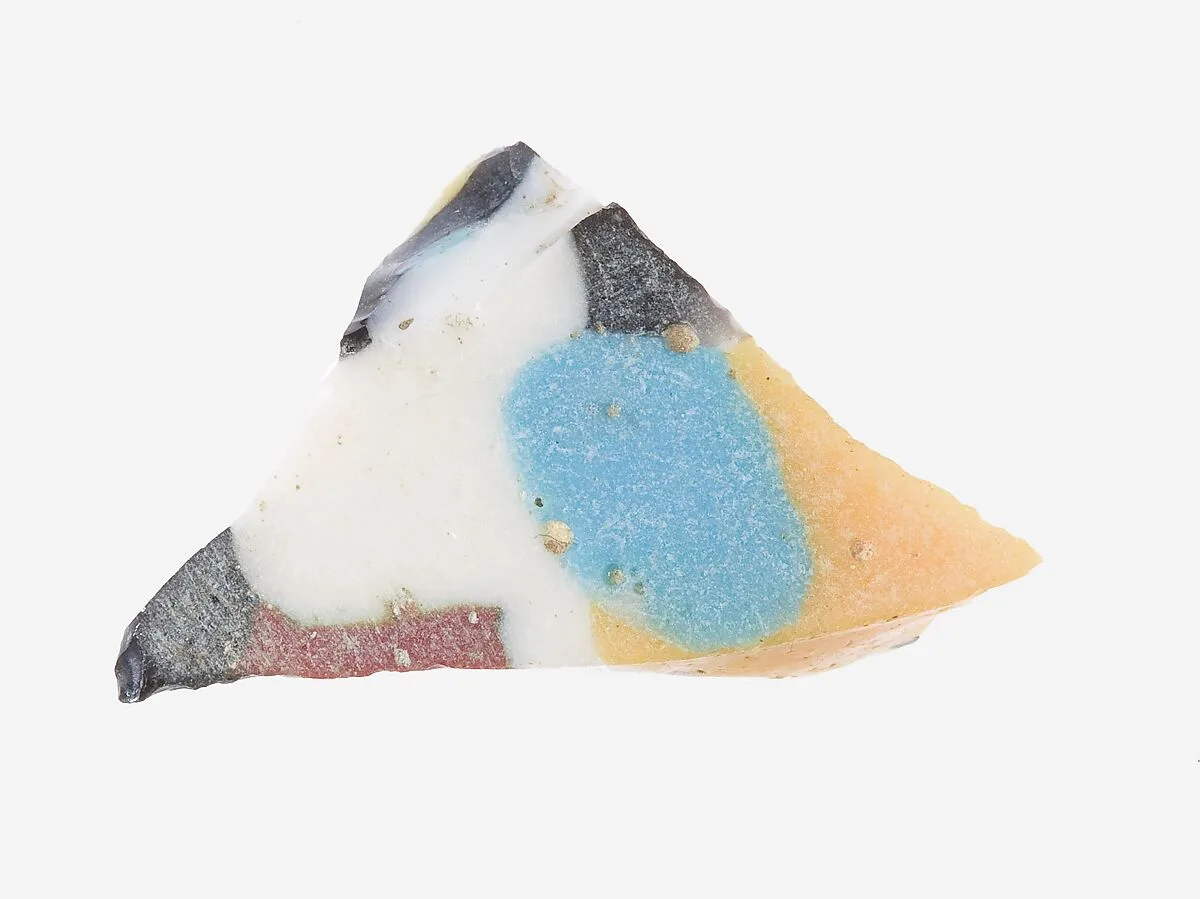 Base Fragment of a Dish of Polychrome Mosaic Glass — Unknown