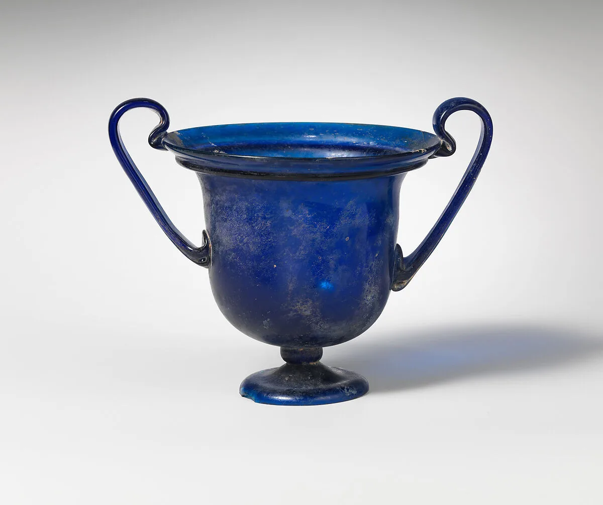 Glass cantharus (drinking cup) — Unknown