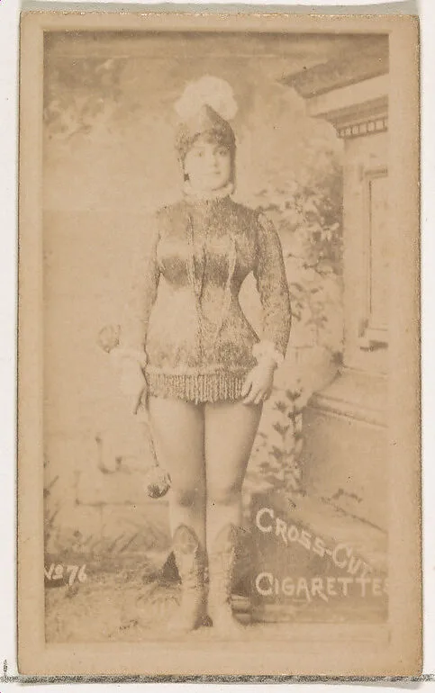 Card Number 76, from the Actors and Actresses series (N145-1) issued by Duke Sons & Co. to promote Cross Cut Cigarettes — W. Duke, Sons & Co.