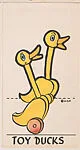 Toy Ducks, bakery insert card from the Pinocchio Circus Performers series (D64) — Walt Disney Productions