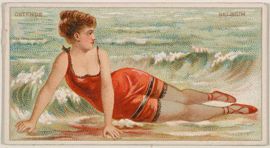 Ostende, Belgium, from the Surf Beauties series (N232), issued by Kinney Bros. — Kinney Brothers Tobacco Company
