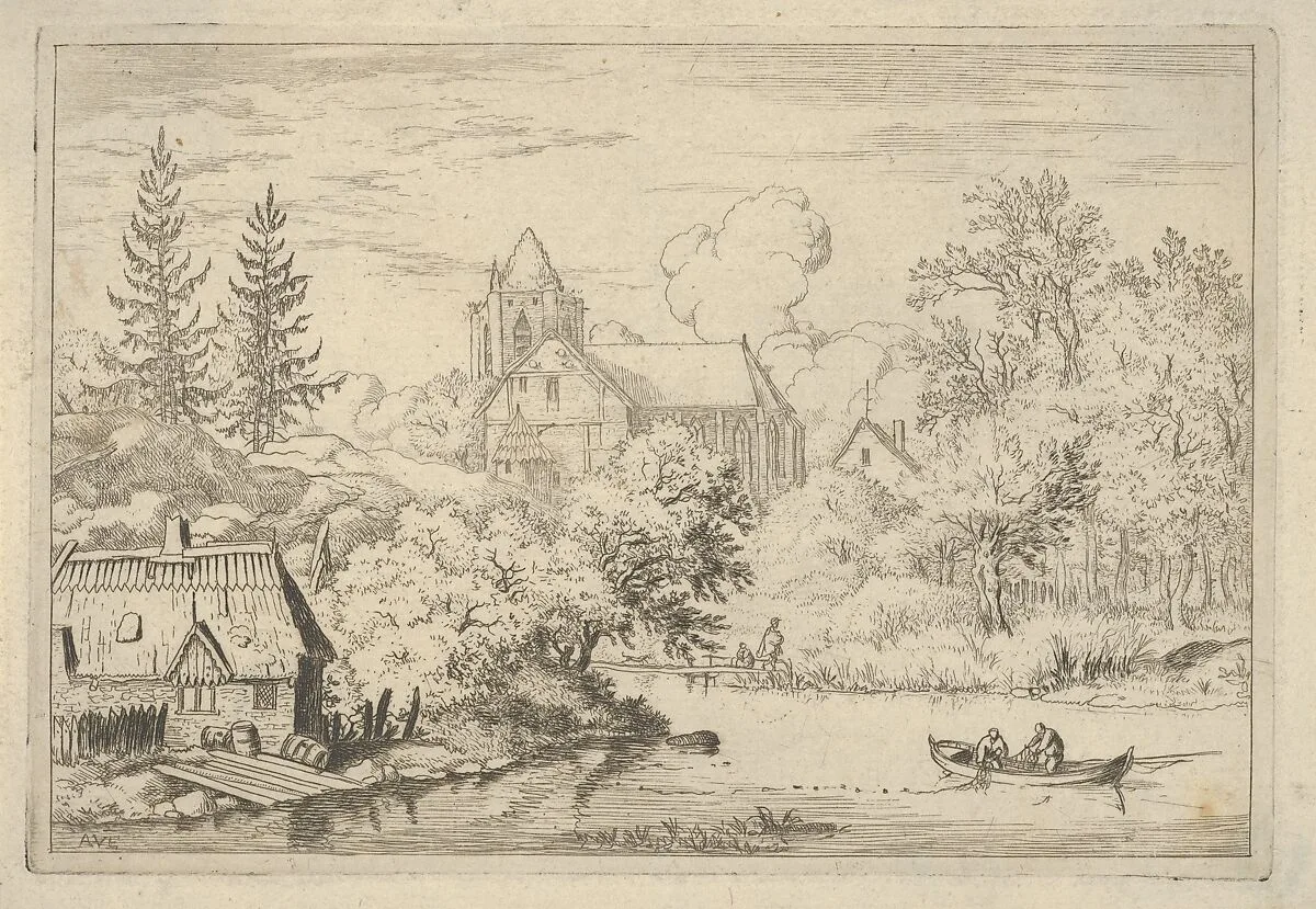 The Casks and Planks at the Back of the River — Allart van Everdingen