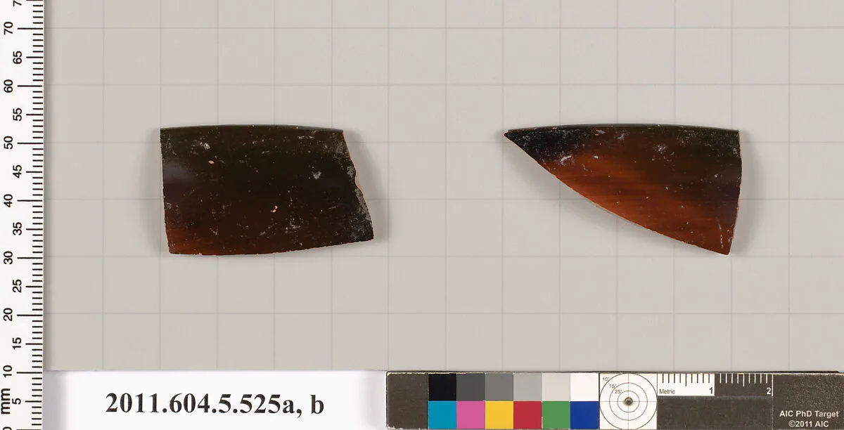 Terracotta rim fragments of a kylix (drinking cup) — Unknown