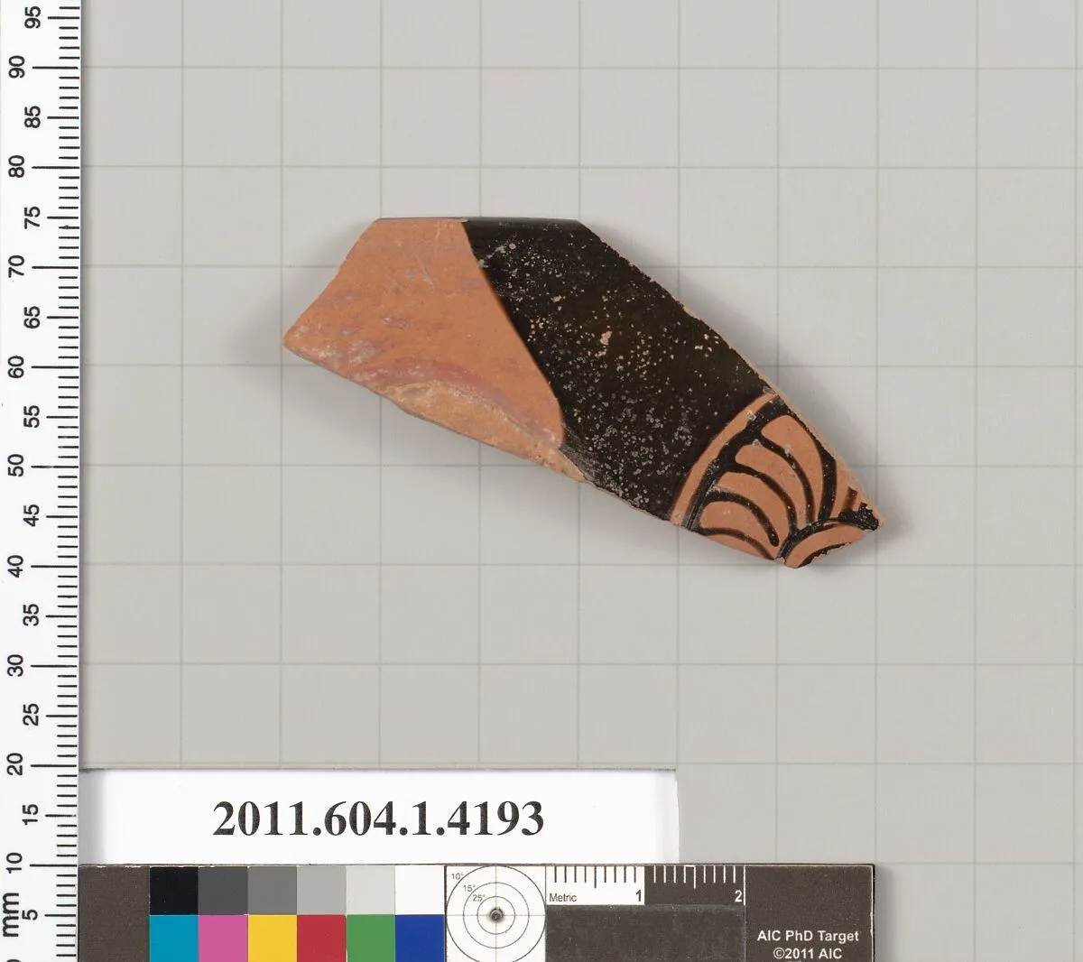 Terracotta rim fragment of a kylix (drinking cup) — Unknown