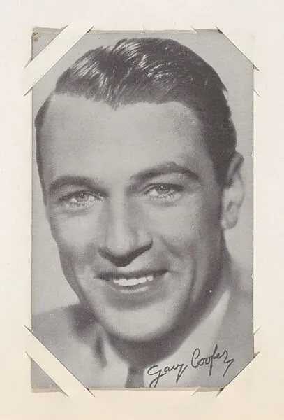 Gary Cooper from Movie Stars Exhibit Cards series (W401) — Unknown
