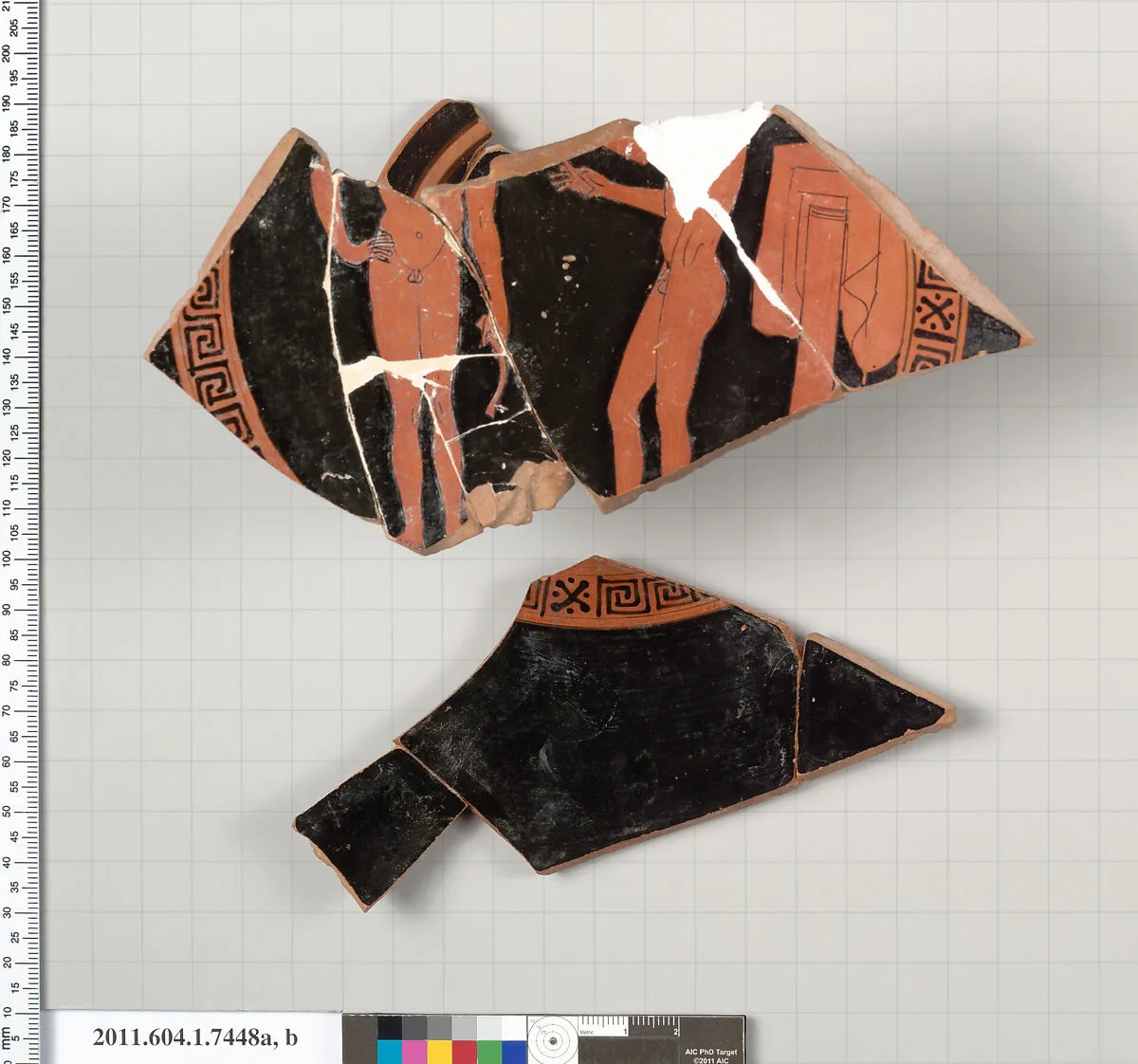 Terracotta fragments of a kylix (drinking cup) — Unknown