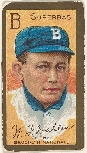 William Dahlen, Brooklyn Superbas, National League, from the "Baseball Series" (Gold Borders) set (T205) issued by the American Tobacco Company — American Tobacco Company
