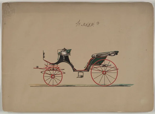 Design for Cabriolet or Victoria, no. 3558a