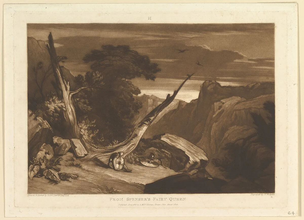 From Spenser's Fairy Queen (Liber Studiorum, part VII, plate 36) — Joseph Mallord William Turner|Joseph Mallord William Turner|Thomas Hodgetts|Edmund Spenser
