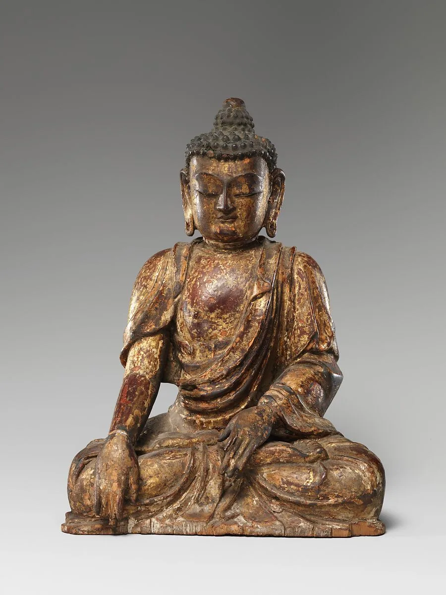 明永樂 漆金木雕坐佛像|Seated Buddha — Unknown