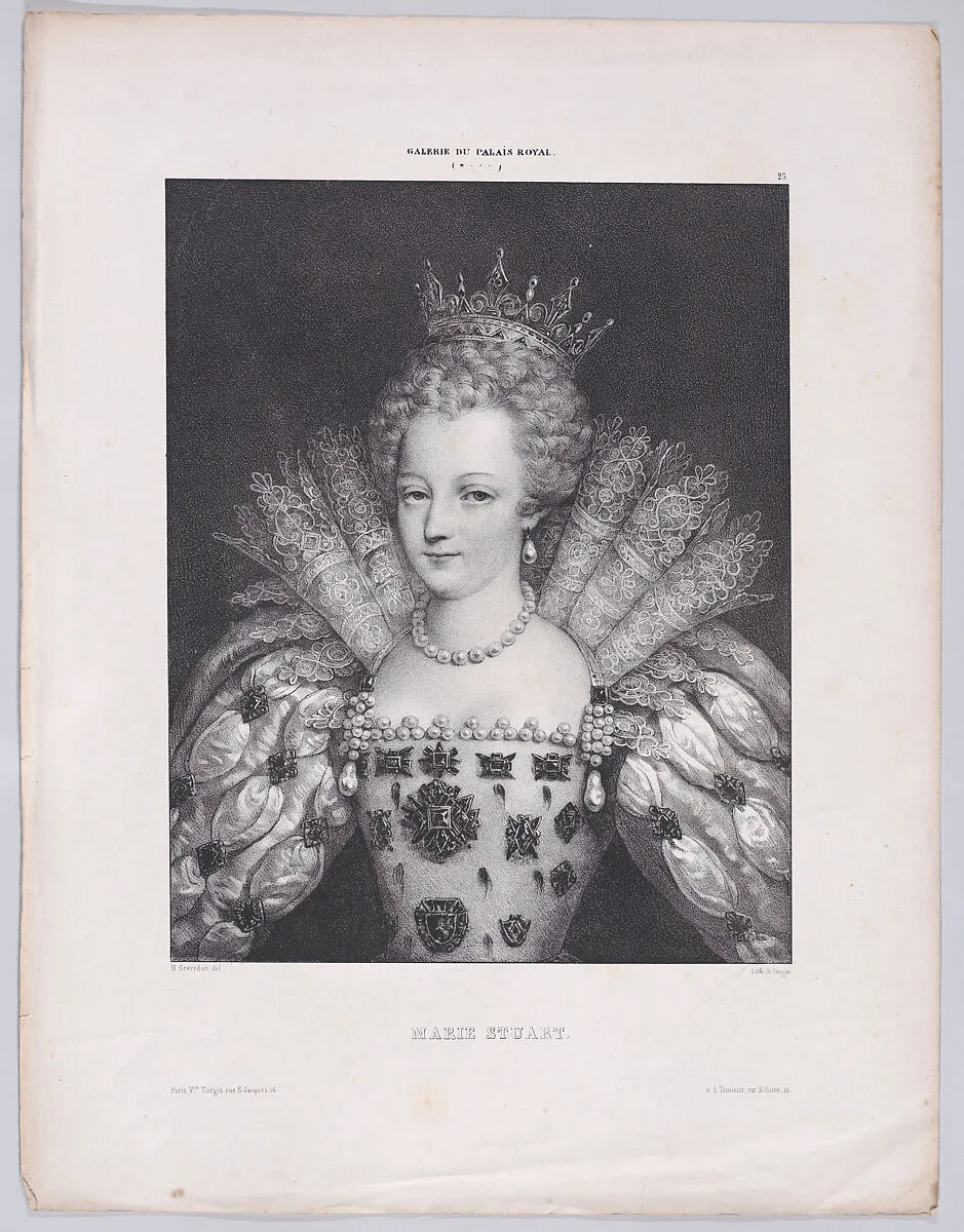 Mary, Queen of Scots (from "Galerie du Palais Royal," plate 25) — Mary, Queen of Scots|Henri Grevedon|Madame la Veuve Turgis