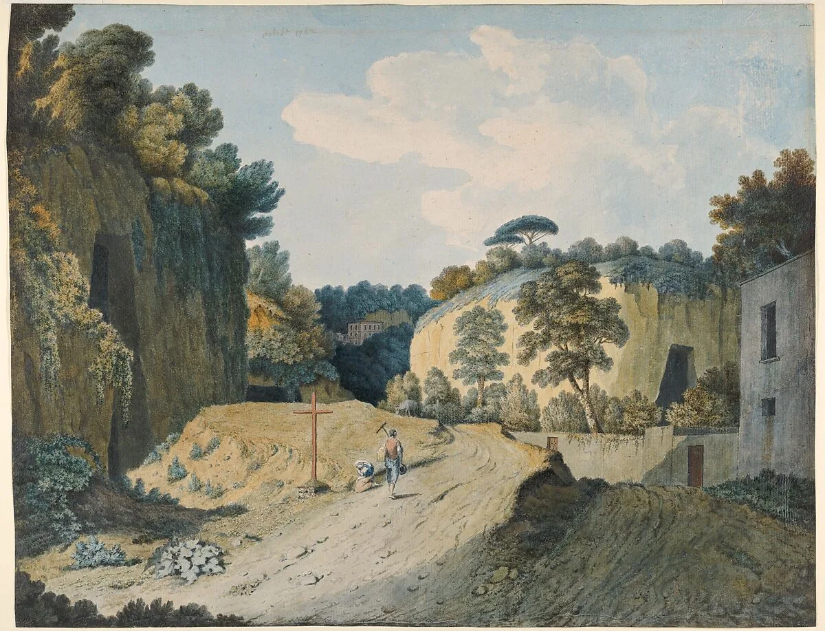 A Road in a Gorge near Naples — Thomas Jones