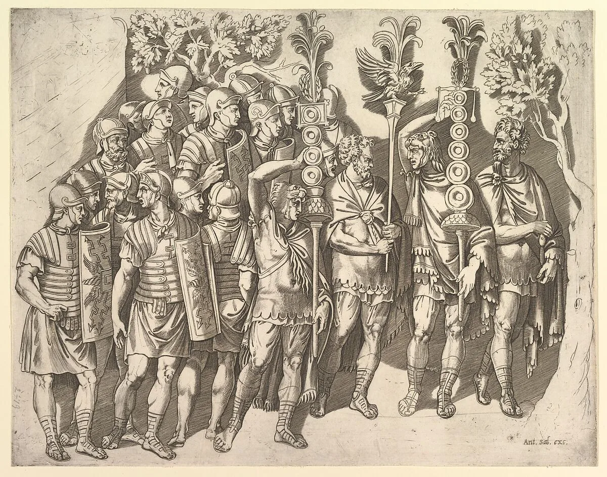 Speculum Romanae Magnificentiae: A Roman Legion (from Trajan's Column) — Marco Dente|Antonio Salamanca