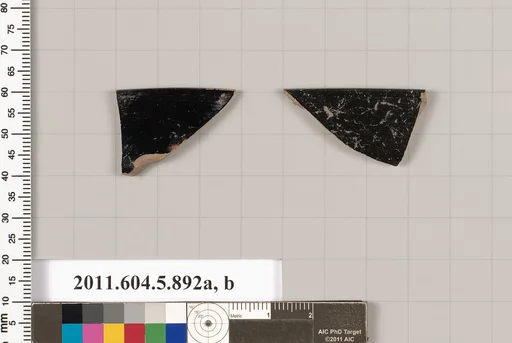 Terracotta rim fragments of kylikes (drinking cups)