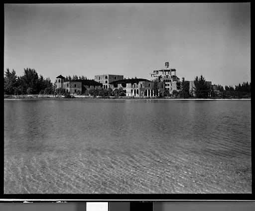 [Unfinished Italianate Revival Hotel on Coast, Florida]