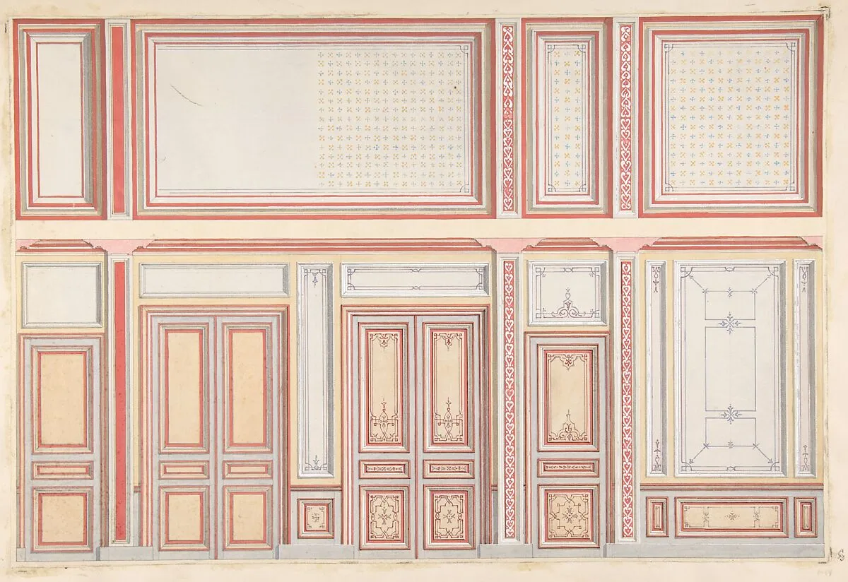 Two designs for wall panels — Jules-Edmond-Charles Lachaise|Eugène-Pierre Gourdet