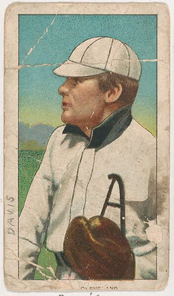 Harry Davis, Cleveland, from Red Cross Tobacco Baseball Series, 1910-1912 — Red Cross Tobacco