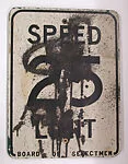 [Stenciled Sign: Speed Limit 25]