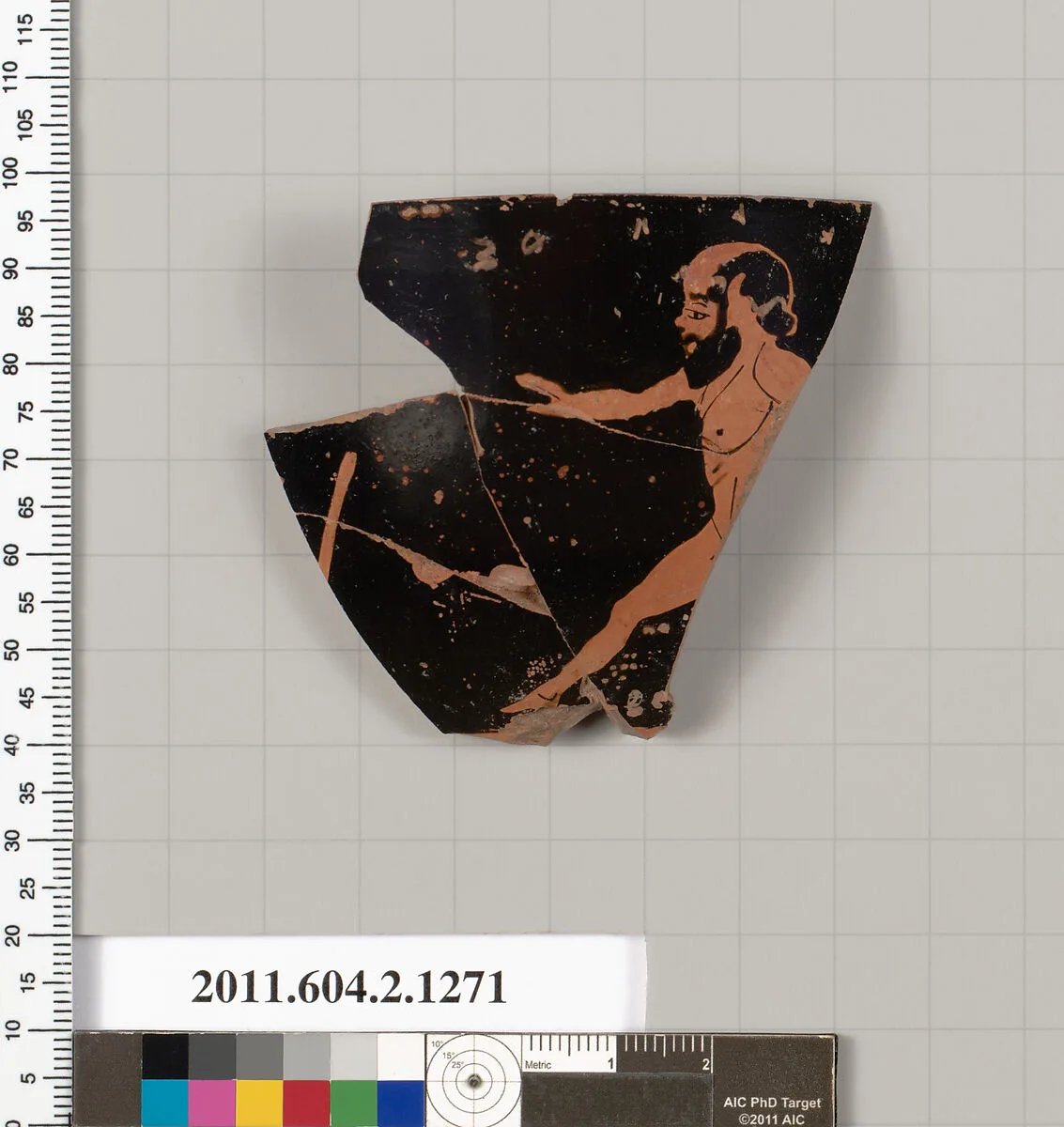 Terracotta rim fragment of a skyphos (deep drinking cup) — Unknown