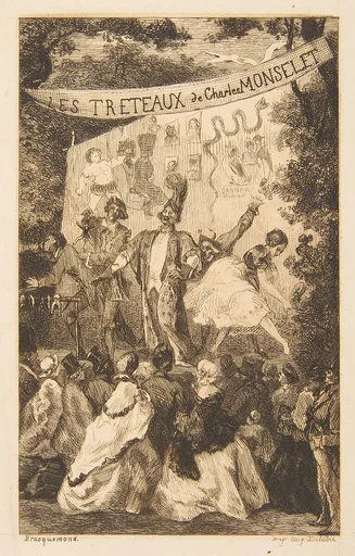 Frontispiece for "Les Tréteaux de Monselet"
