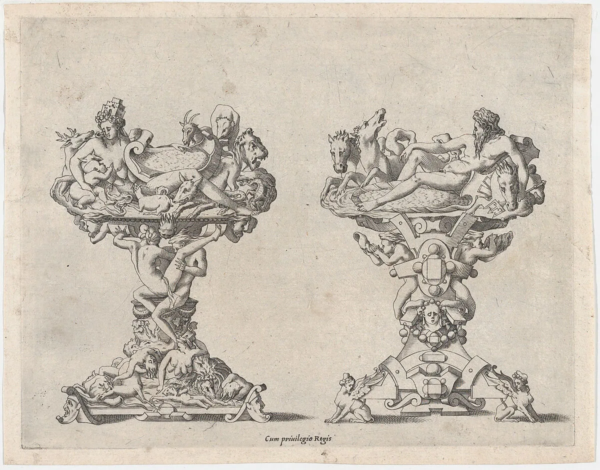 Two Salt Cellars — René Boyvin