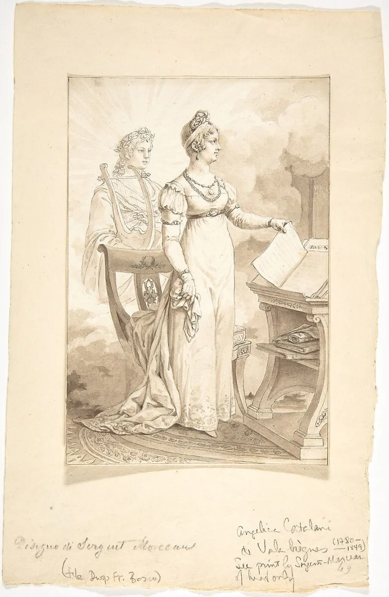 Portrait of Angelica Catalani de Valabrègue — Antoine Louis François Sergent Marceau