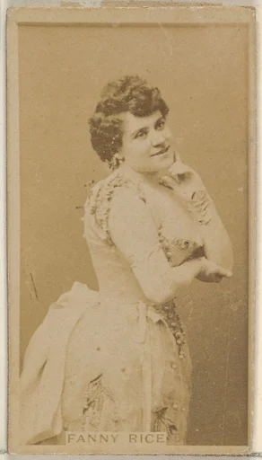 Fanny Rice, from the Actors and Actresses series (N45, Type 8) for Virginia Brights Cigarettes