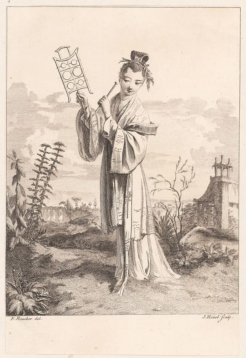 Suite de Figures Chinoises. . . Tiré du Cabinet de Mr. d'Azaincourt — François Boucher|Jean Pierre Louis Laurent Hoüel|Gilles Demarteau