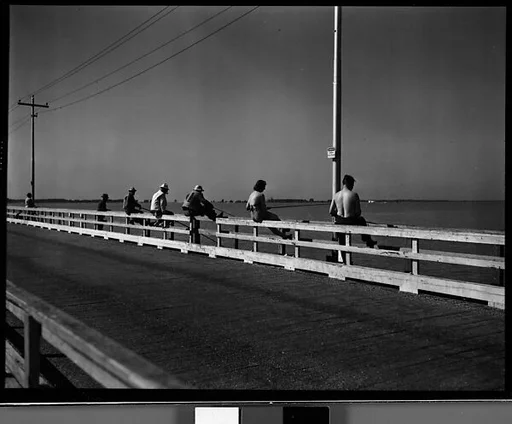 [Fishing from Bridge, Florida]