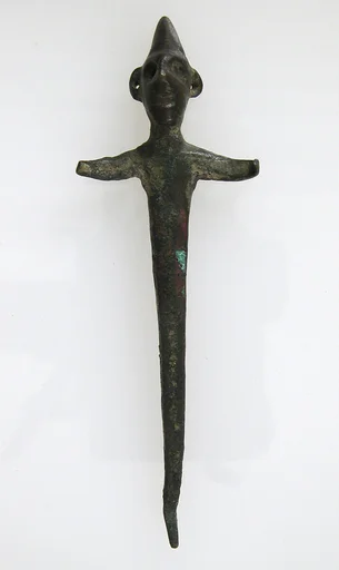 Pin with the Head and Torso of a Figure