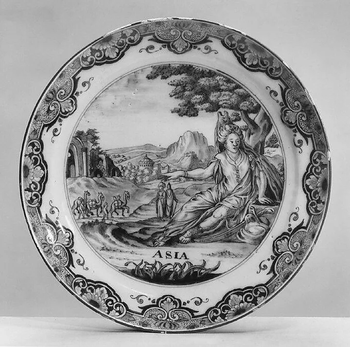 Asia (part of a set of four) — Cornelis van Daten the Younger|Dirck Barendsz.
