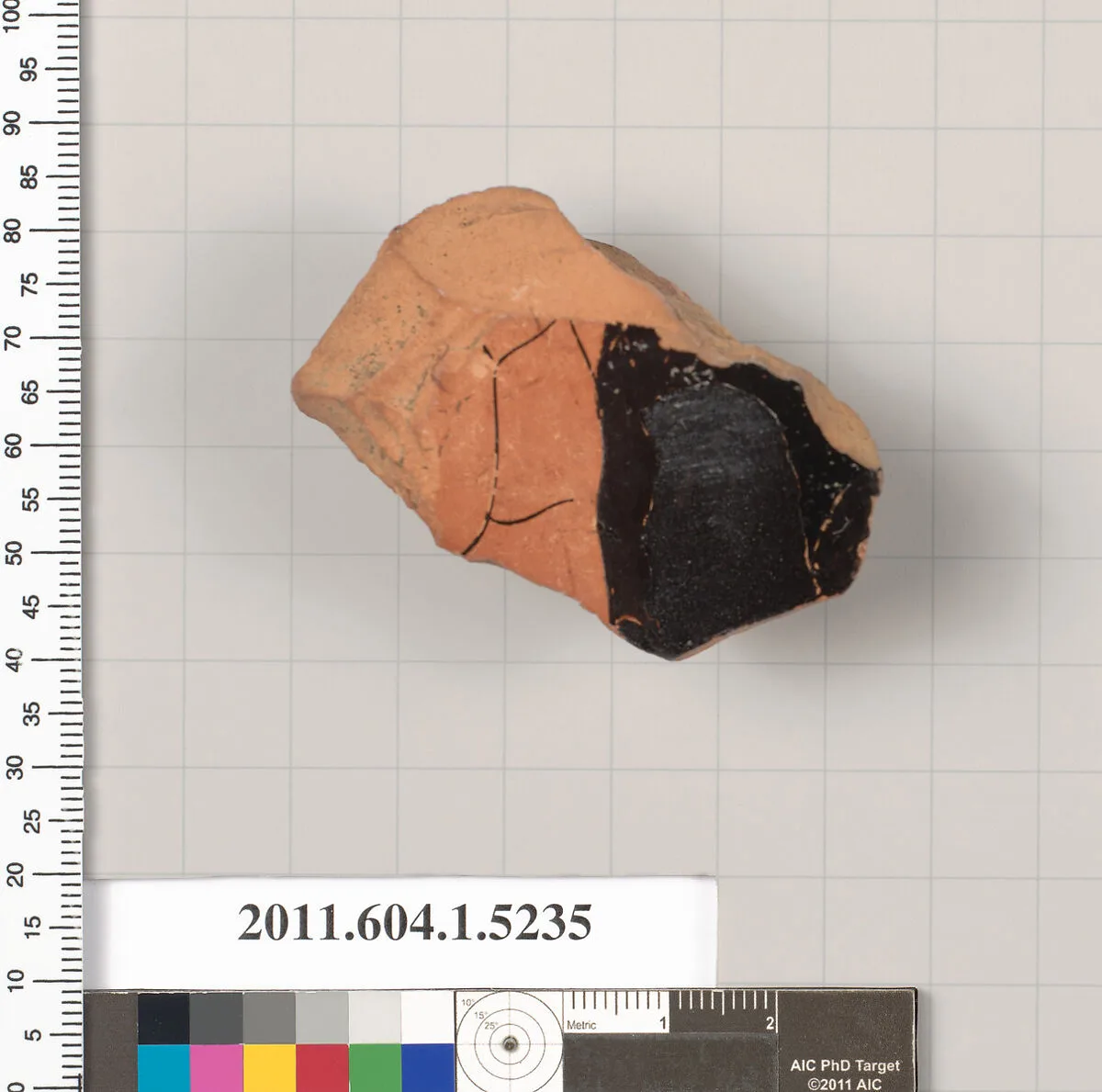 Terracotta fragment of a kylix (drinking cup) — Unknown