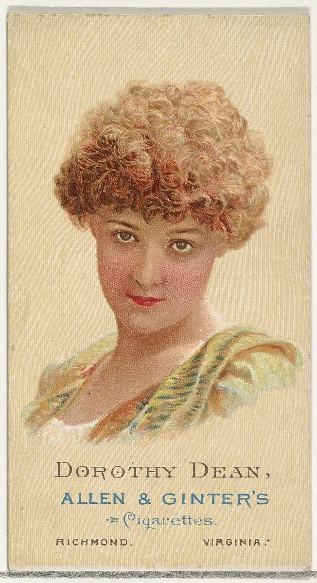 Dorothy Dean, from World's Beauties, Series 2 (N27) for Allen & Ginter Cigarettes — Allen & Ginter|Lindner, Eddy & Claus