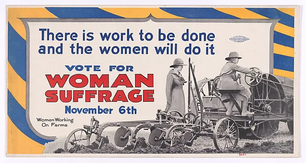Vote for Woman Suffrage November 6th — Anonymous, American, 20th century