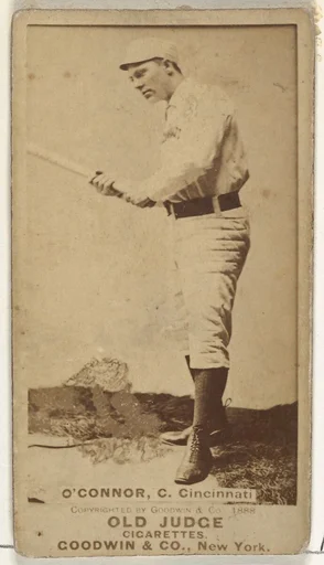 Jack "Peach Pie" O'Connor, Catcher, Cincinnati, from the Old Judge series (N172) for Old Judge Cigarettes