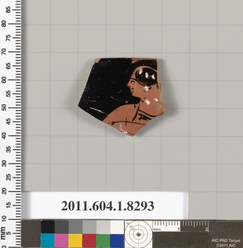 Terracotta rim fragment of a kylix (drinking cup)