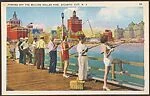 Fishing off the Million Dollar Pier.  Atlantic City, N.J.