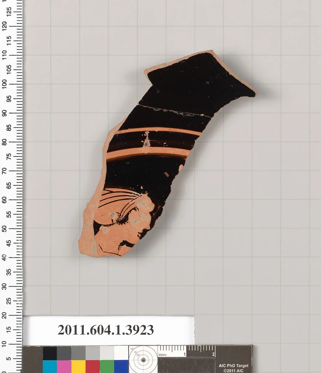 Terracotta fragment of a kylix (drinking cup) — Unknown