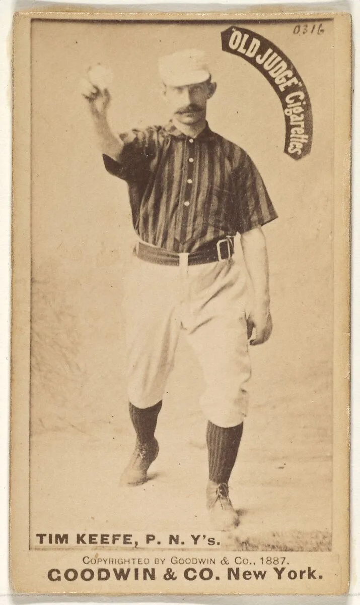 Timothy John "Tim" Keefe, Pitcher, New York, from the Old Judge series (N172) for Old Judge Cigarettes — Goodwin & Company