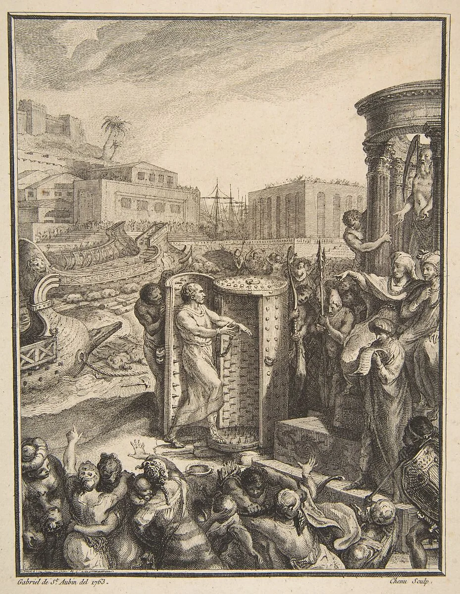 Regulus Condemned to the Most Horrible Torture — Gabriel de Saint-Aubin|Pierre Chenu
