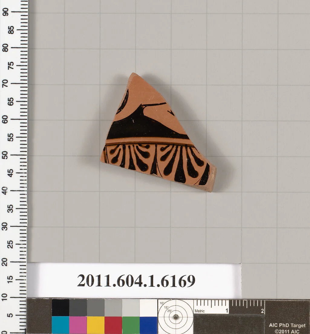 Terracotta fragment of a kylix (drinking cup) — Unknown