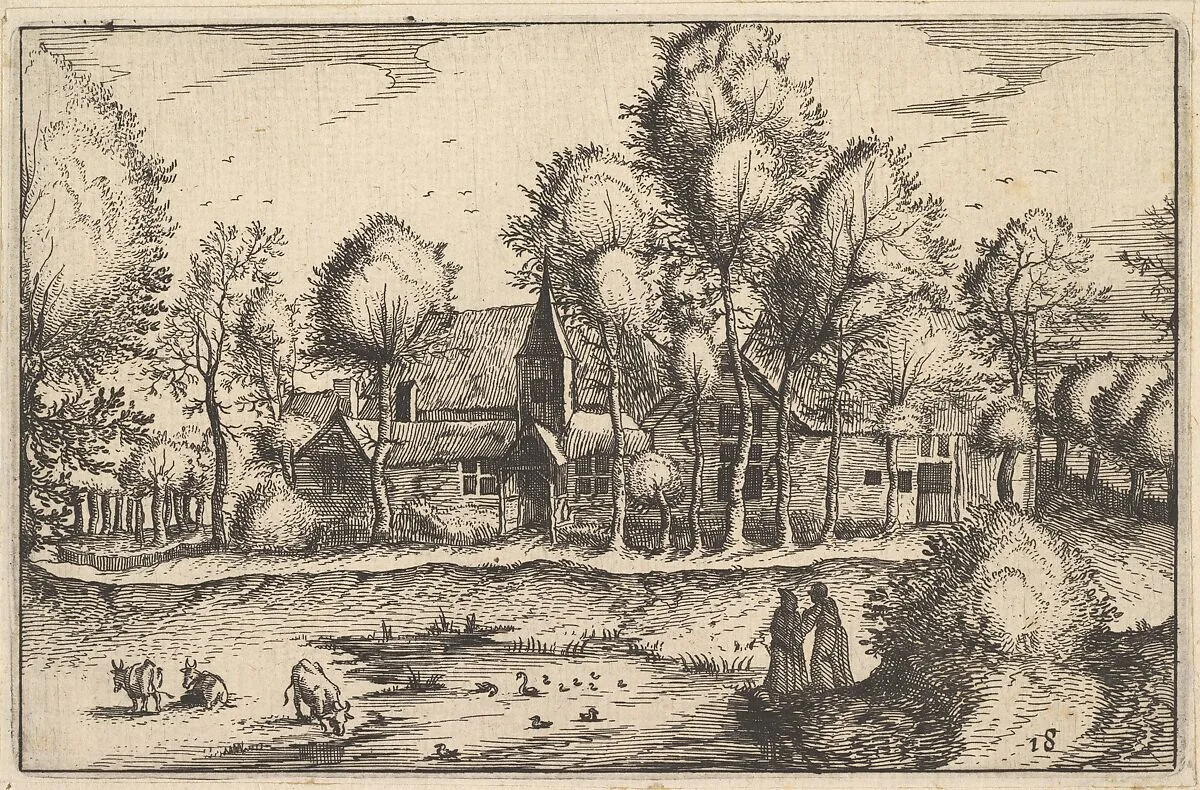 A Pond, plate 18 from "Regiunculae et Villae Aliquot Ducatus Brabantiae" — Claes Jansz. Visscher|Claes Jansz. Visscher|The Master of the Small Landscapes