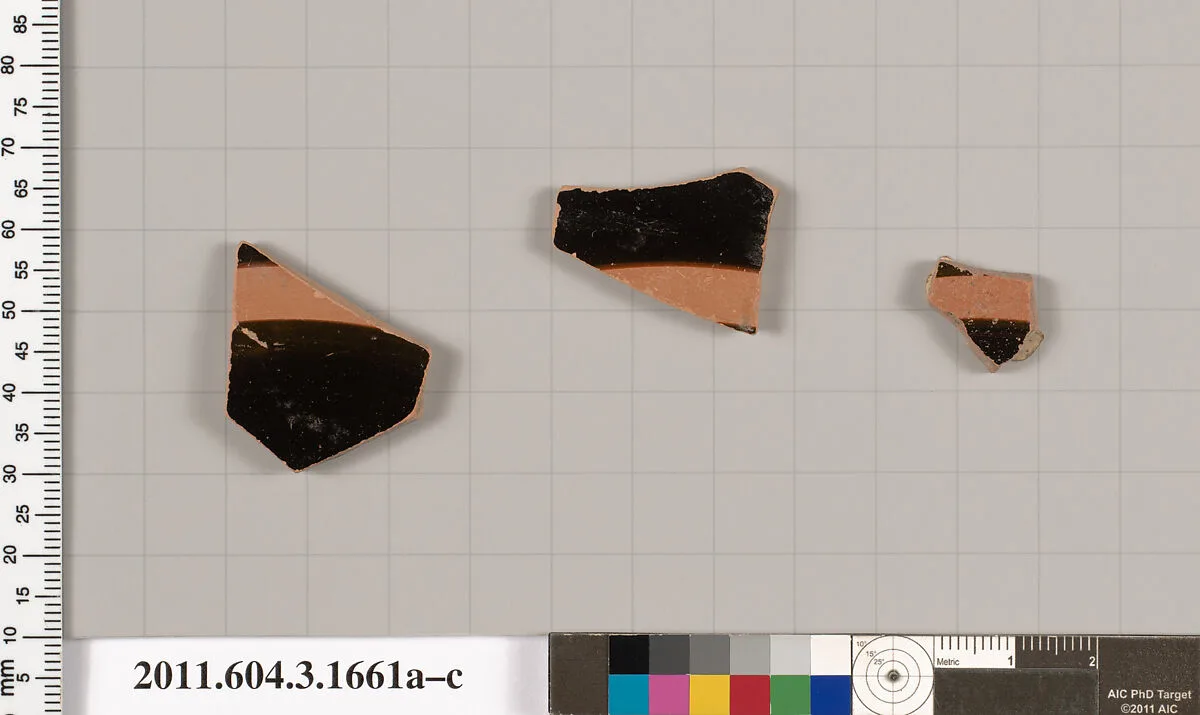 Terracotta fragments of kylikes: Band or lip cups (drinking cups) — Unknown