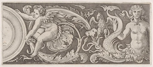Frieze with Eros and a Siren
