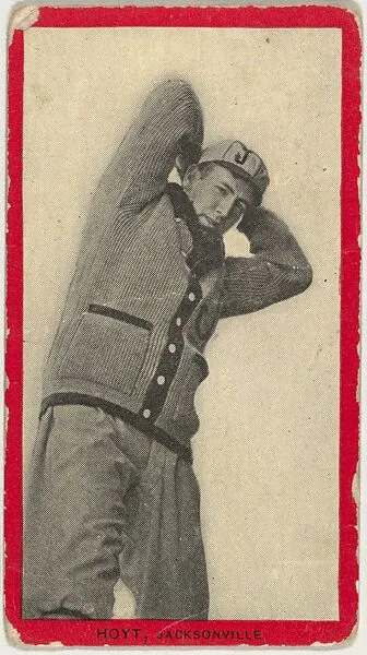 Hoyt, Jacksonville, Atlantic League, from the Baseball Players (Red Borders) series (T210) issued by Old Mill Cigarettes — Old Mill Cigarettes, Virginia