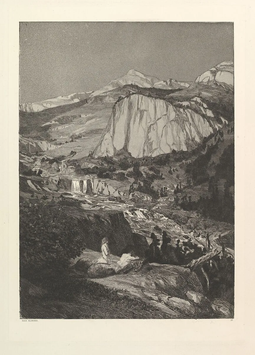 Mondnacht, from Intermezzi, plate 4 — Max Klinger