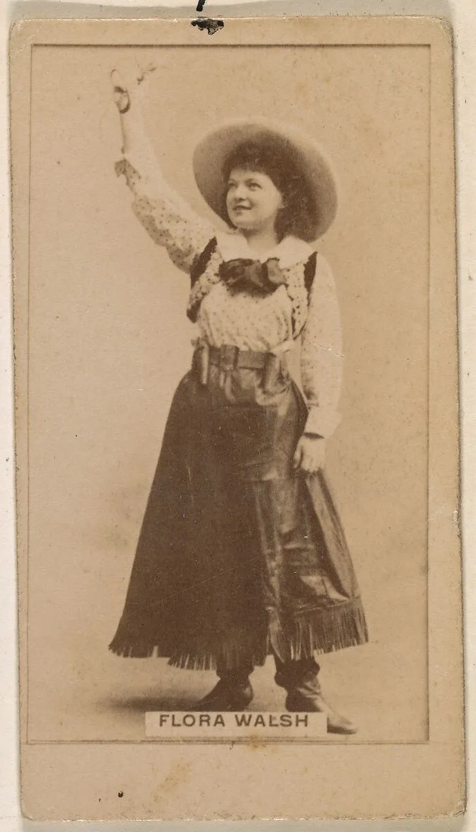 Flora Walsh, from the Actresses series (N245) issued by Kinney Brothers to promote Sweet Caporal Cigarettes — Kinney Brothers Tobacco Company