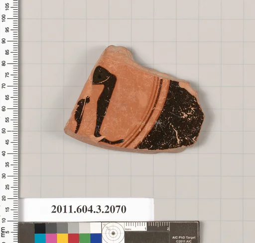 Terracotta fragment of a kylix (drinking cup)
